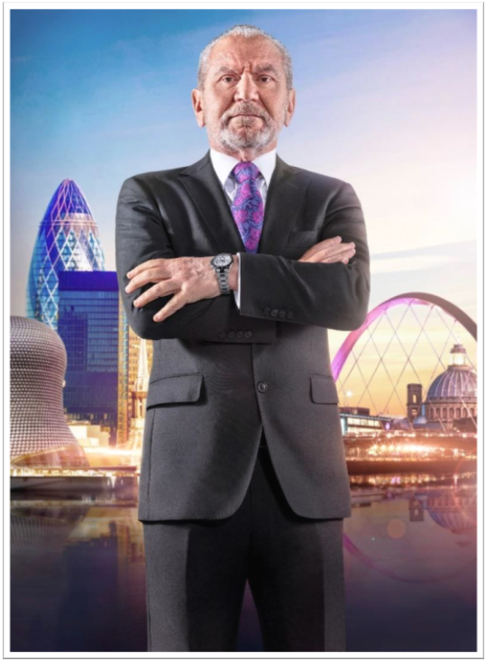Lord Sugar from The Apprentice